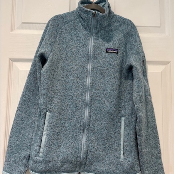 Patagonia Women's Light Blue Fleece Jacket - Picture 4 of 6